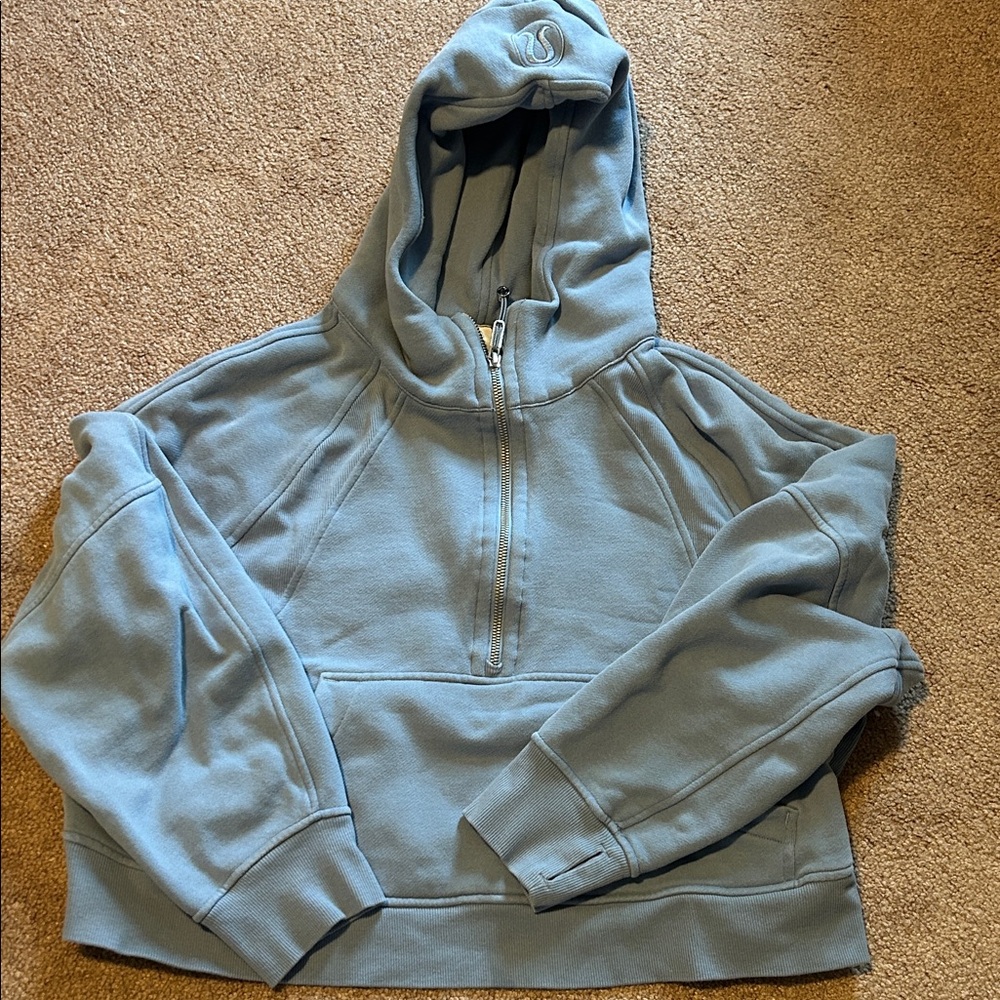 lululemon athletica Blue Scuba Half Zip